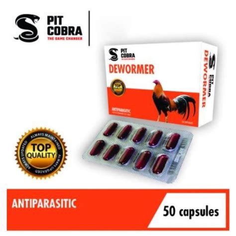 DEWORMER ANTI PARASITIC (PIT COBRA) 50capsules.
